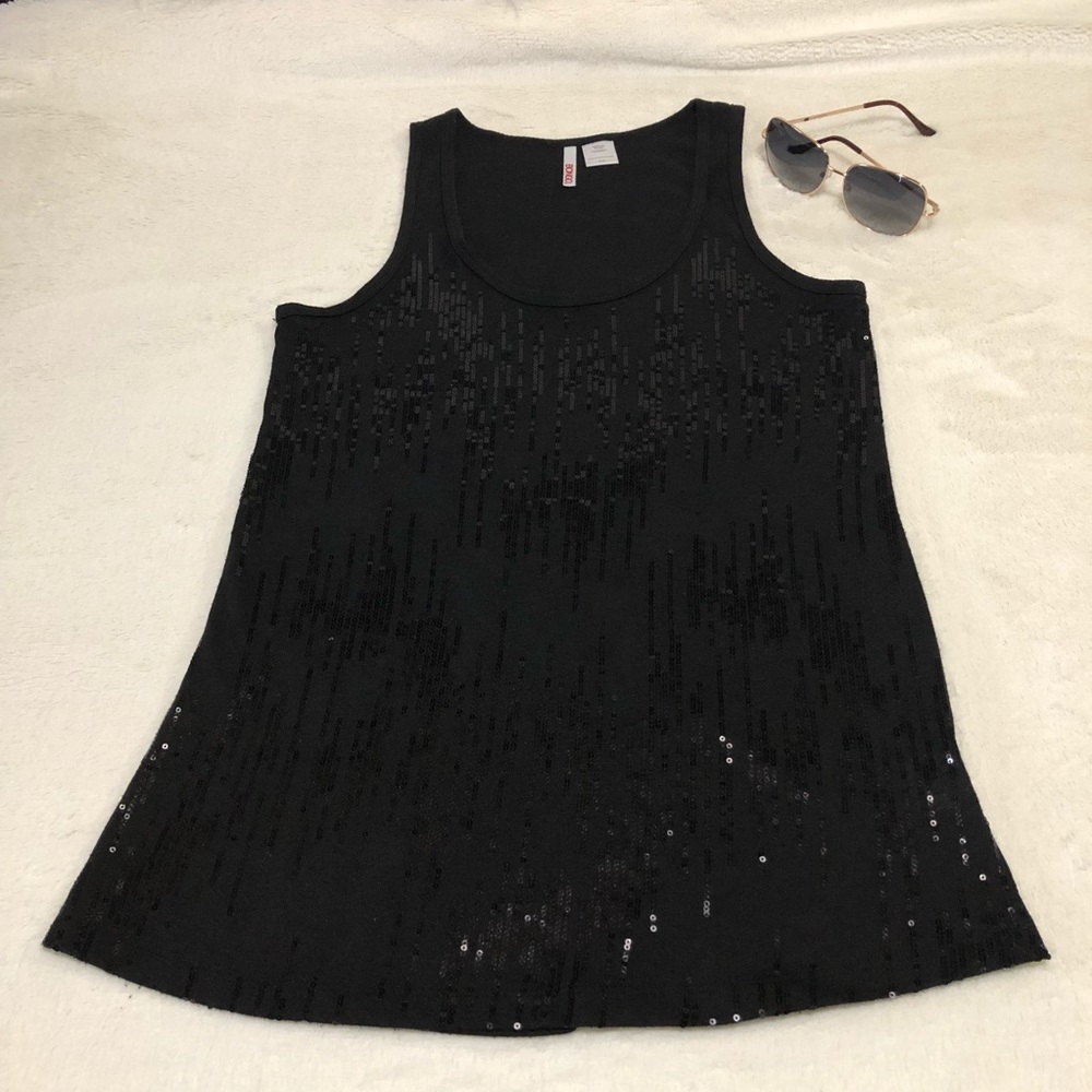 BONGO SPARKLE BLOUSE COLOR BLACK